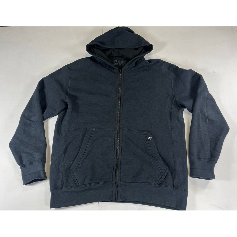 Origin Maine 100 Kilo Full Zip Hoodie Mens Large Black Pocket Made USA